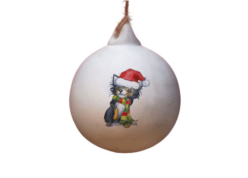Chihuahua Ceramic Bauble